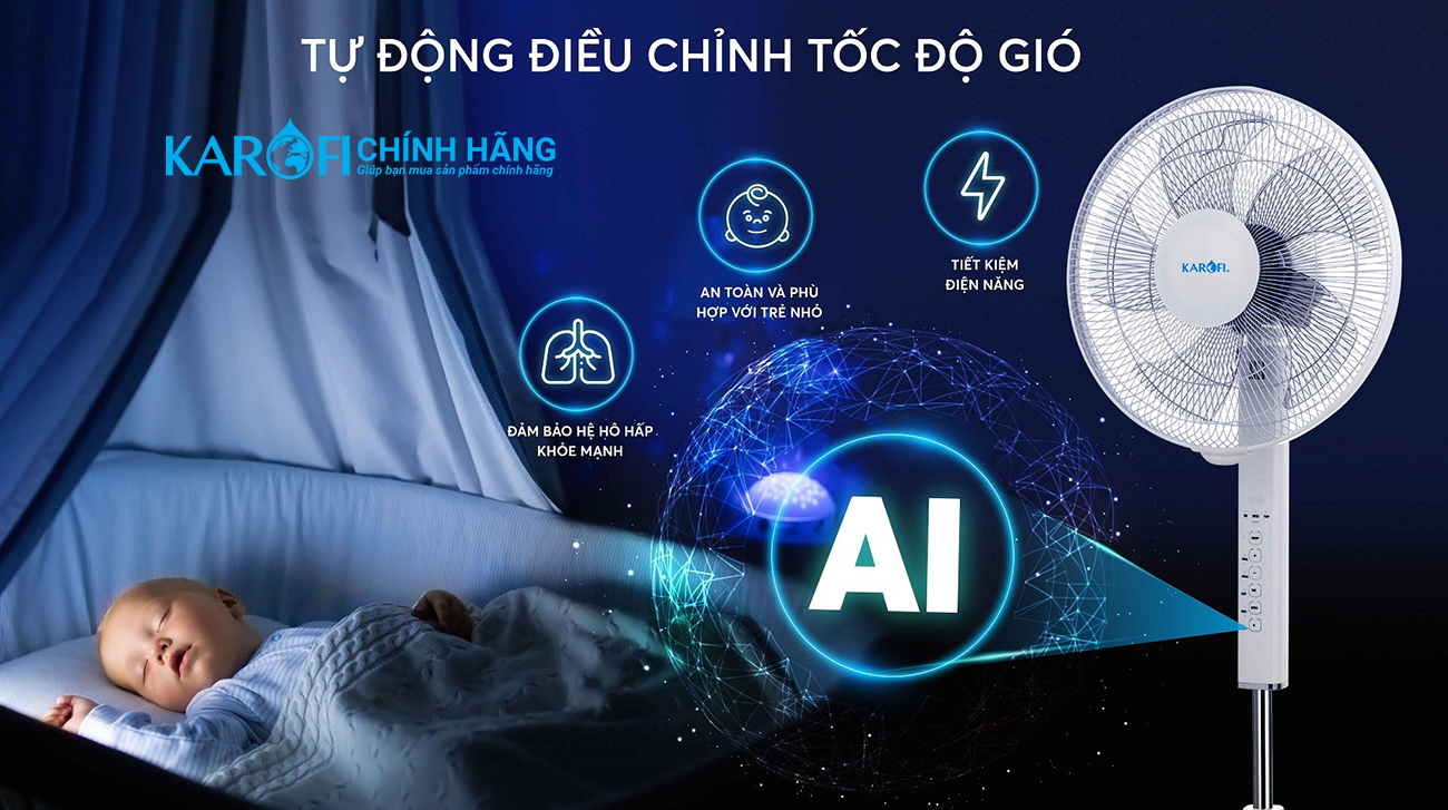 Quạt cây Karofi KF-400IAC