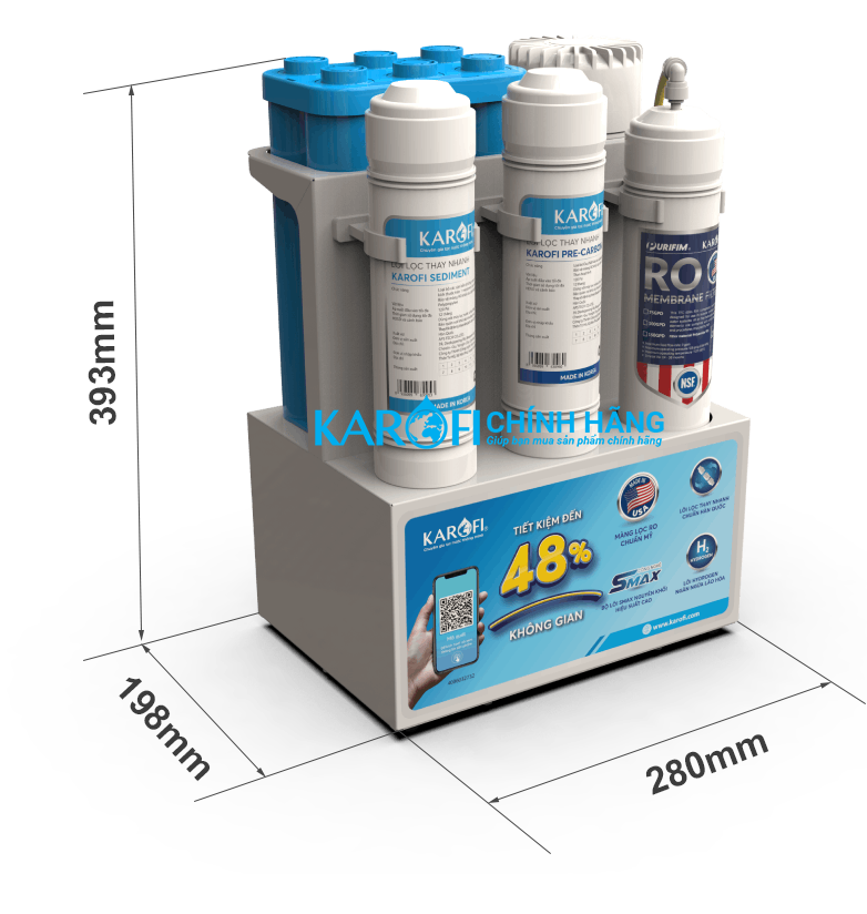 Thông số kỹ thuật Máy lọc nước karofi KAQ-U10