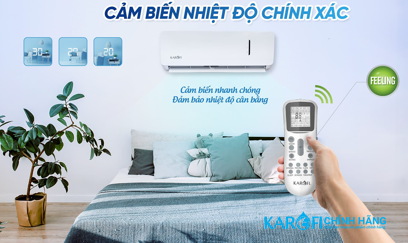 Điều hoà không khí Karofi 9000BTU KDC-WF09