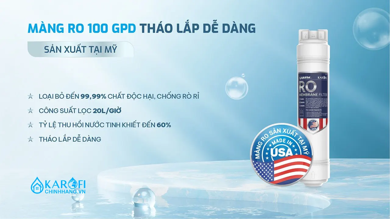 Máy lọc nước nóng lạnh Hydro-ion Kiềm Karofi SA9 PREMIUM