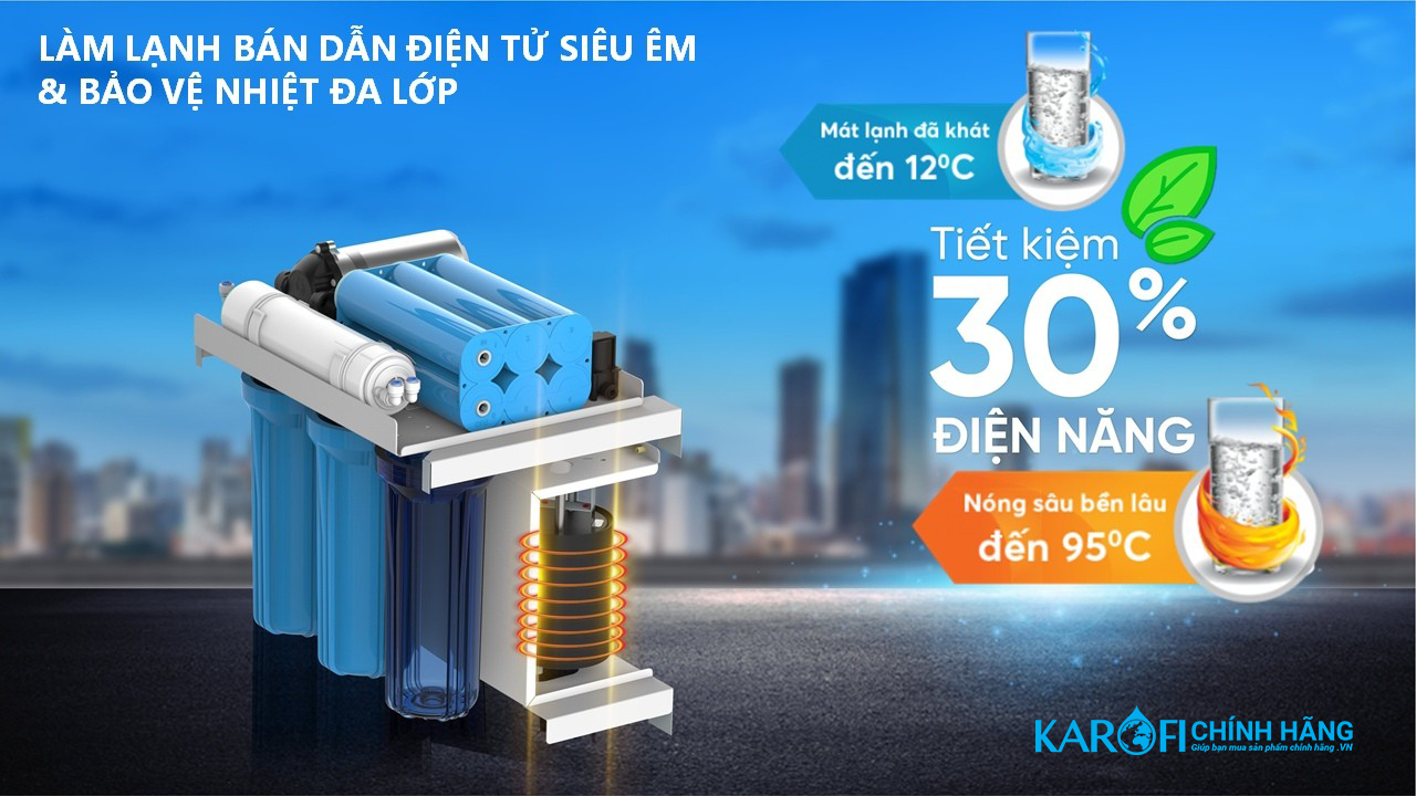 Máy lọc nước nóng lạnh Karofi KAD-D950