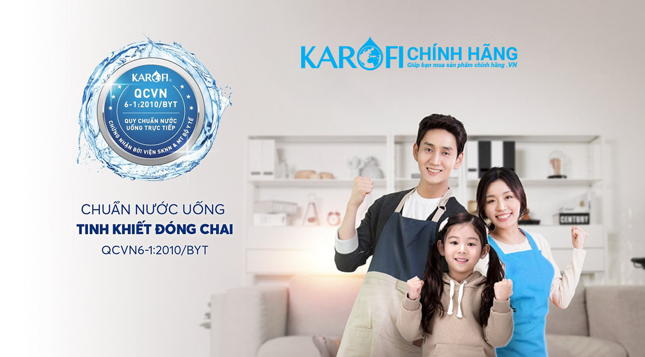 Máy lọc nước Karofi KAQ-U05 - 10 cấp lọc - nhỏ gọn