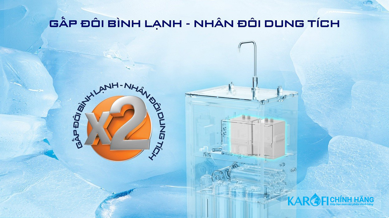 Máy lọc nước nóng lạnh Karofi KAD-D59