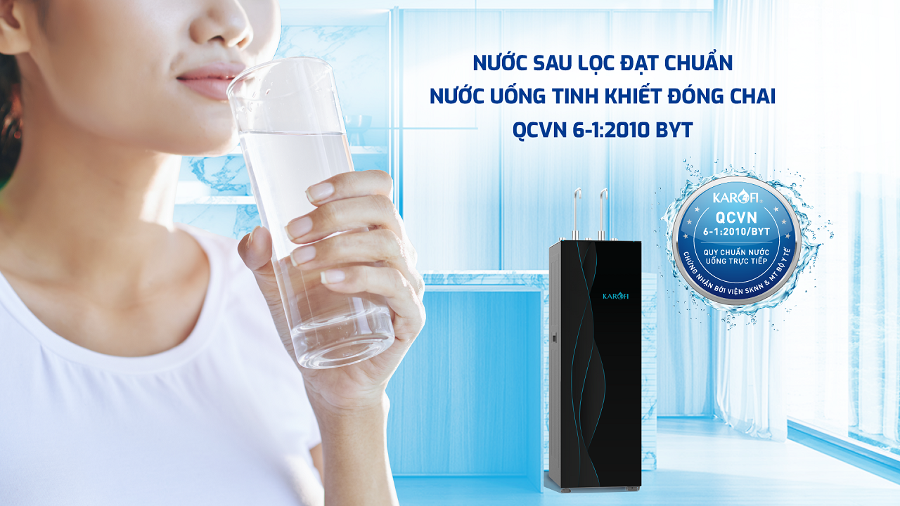 Máy lọc nước nóng lạnh Karofi KAD-X68