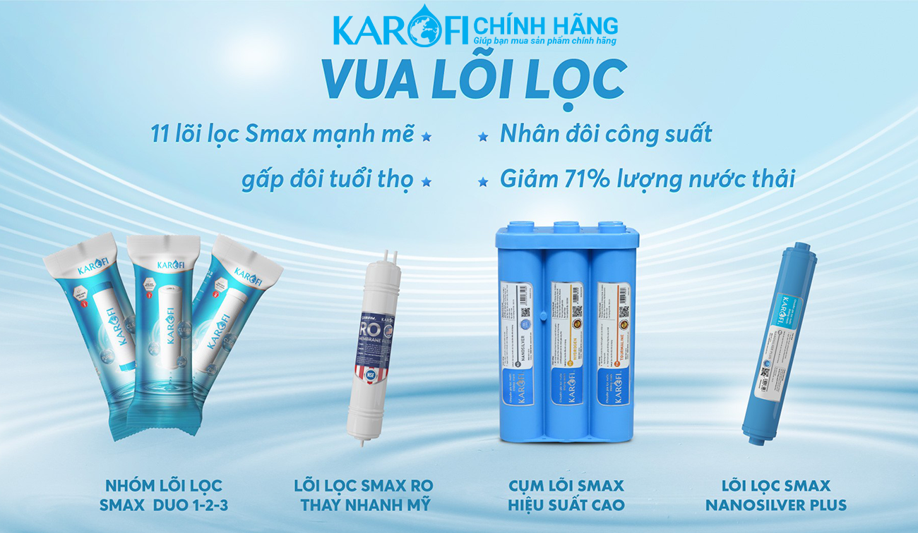 Máy lọc nước nóng lạnh Karofi KAD-D966