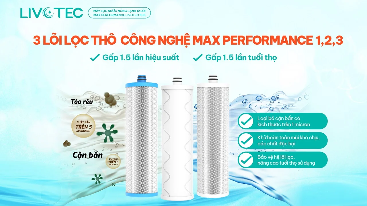Máy lọc nước nóng lạnh Livotec 838