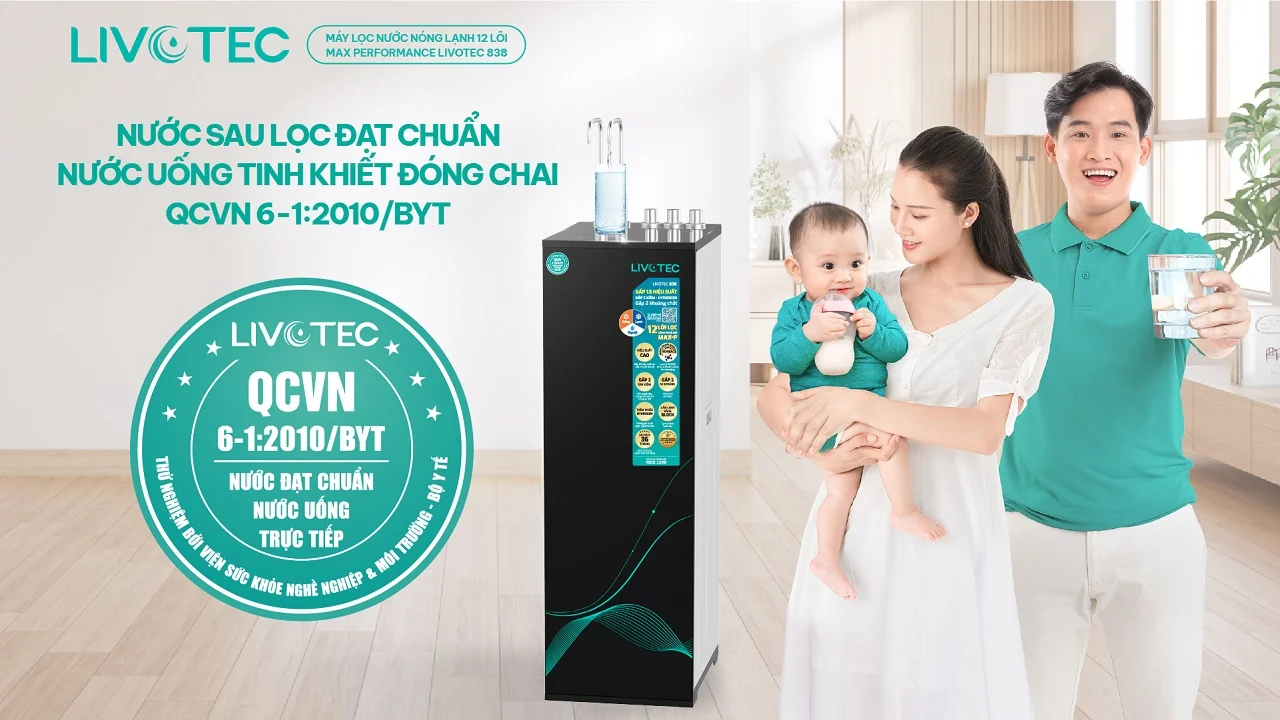 Máy lọc nước nóng lạnh Livotec 838