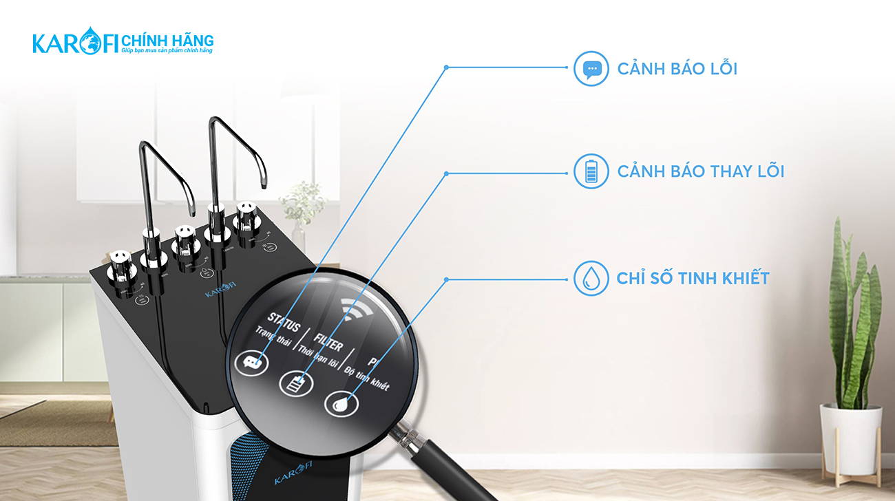 Máy lọc nước nóng lạnh nguội karofi KAD-D52