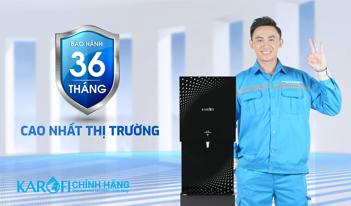 Máy lọc nước treo tường Karofi KAQ-W18 - Mới 2022