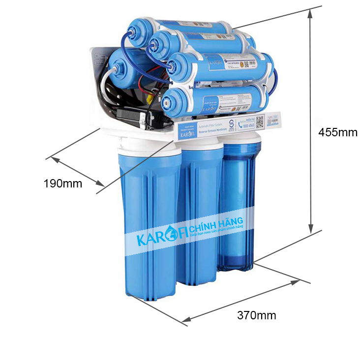 Thông số kỹ thuật máy lọc nước Karofi KT-ERO80