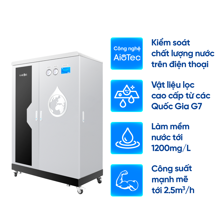 Máy lọc nước tổng đầu nguồn Karofi KTF-662 - Cao Cấp